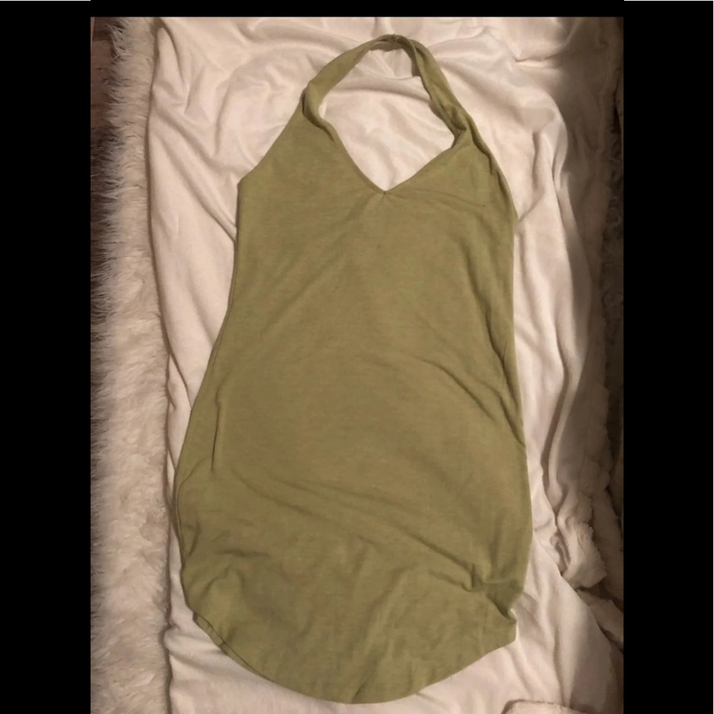 Green Halter Dress